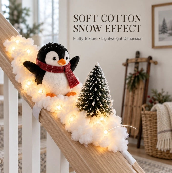 Penguin Snow Scene Staircase Lights