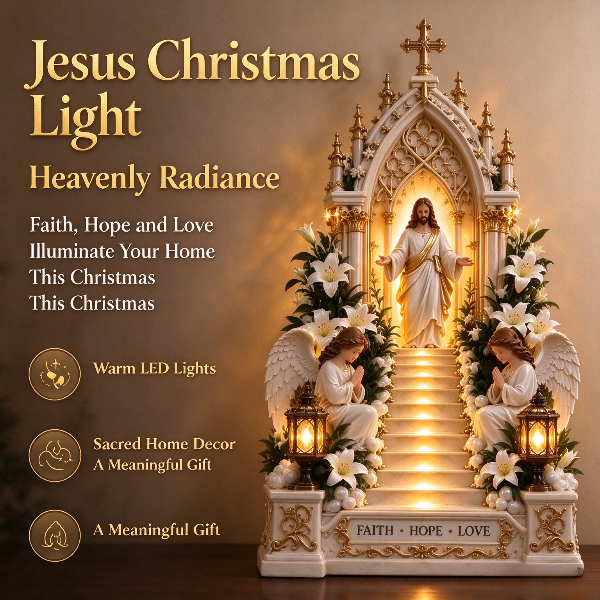 🔥 Last Day! 49%OFF 🕊️✝️ ✨Jesus Christmas Light Tabletop Decor✨