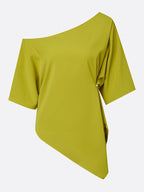 Urban Plain Buttoned Blouse