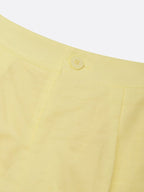 Cotton And Linen Casual Plain Straight  Shorts