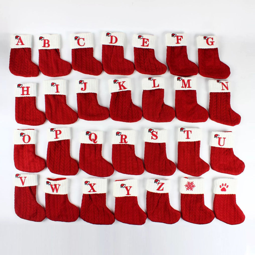 🎅Mini Initial Christmas Stocking