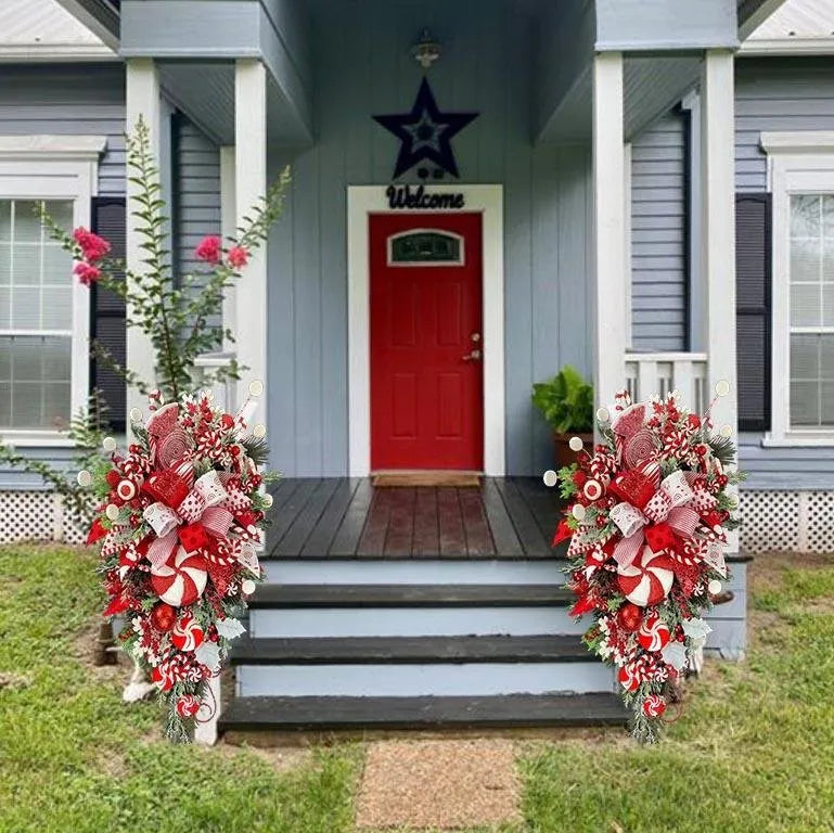 Candy Cane Christmas Wreath🍭