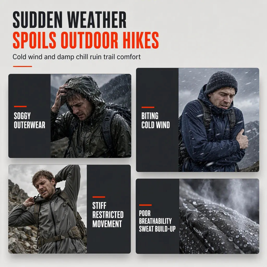 🔥LAST DAY SALE 70% OFF👍✨🌧️ Weather Protection, Everyday Versatility | Men's Detachable-Hood Windbreaker