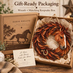 🐴 Rustic Horse Wreath