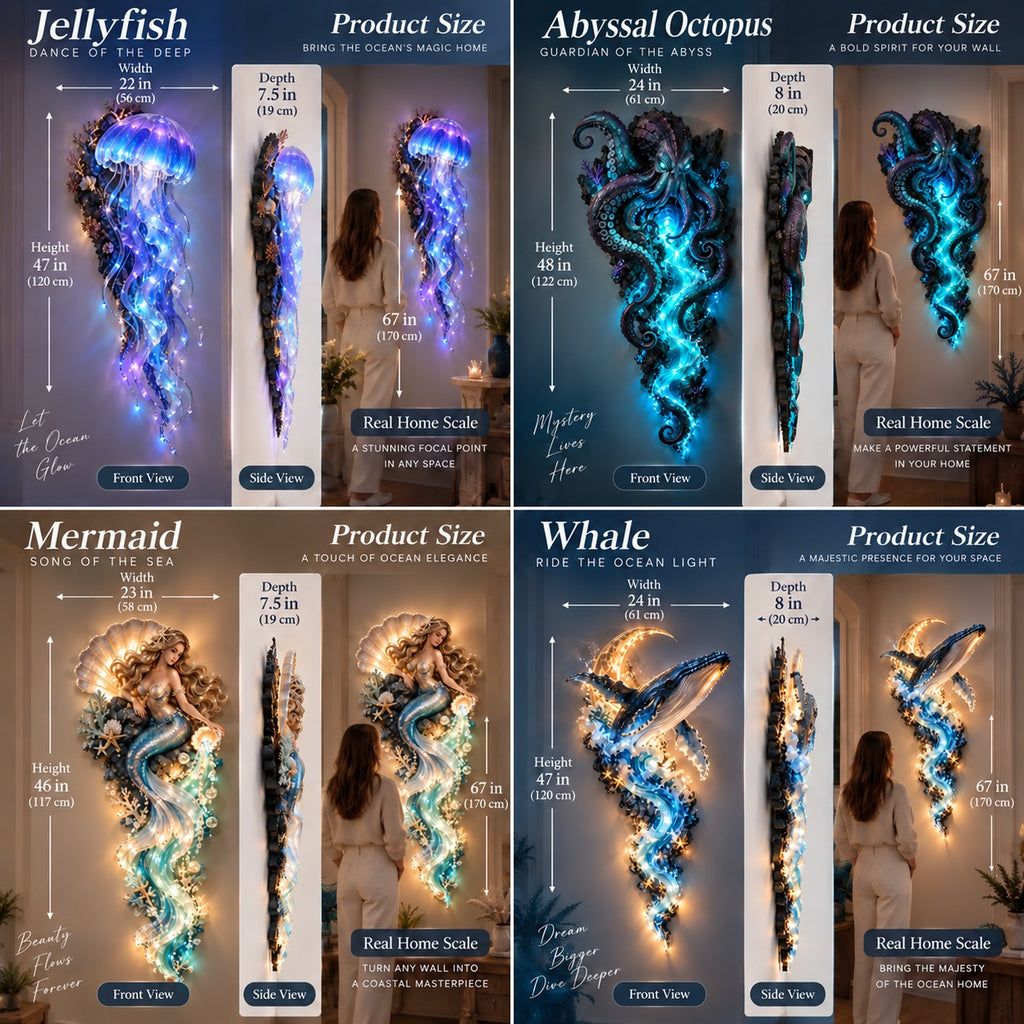 Ocean Legends Lighted Wall Decor Collection