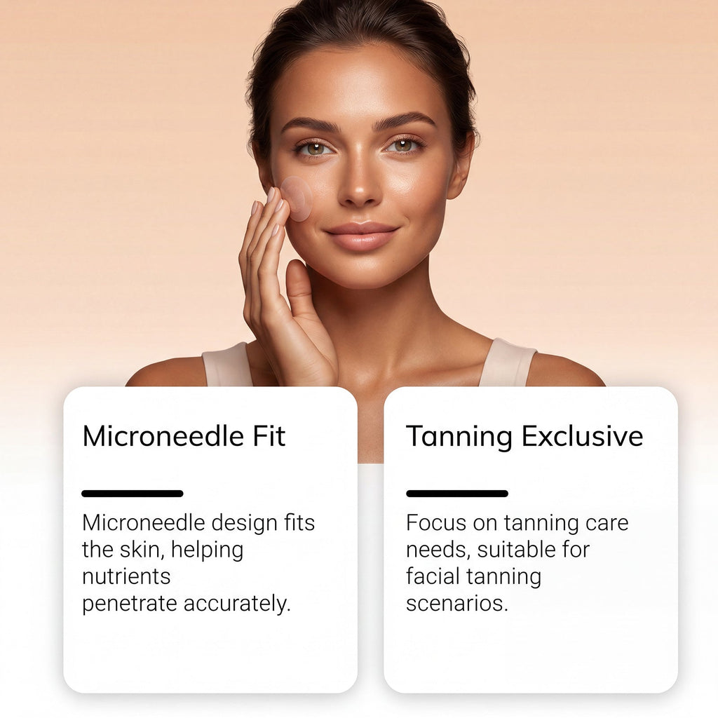 AMZ Tanning Care Microneedle Patch Even Skin Tone Natural Tanning Gentle Skin Care Microneedle Patch
