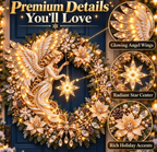 ✨🕊️ Christmas Angel LED Wreath Door Decor