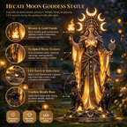Hecate Moon Goddess Garden Statue