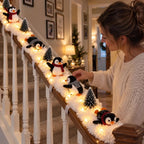 Penguin Snow Scene Staircase Lights