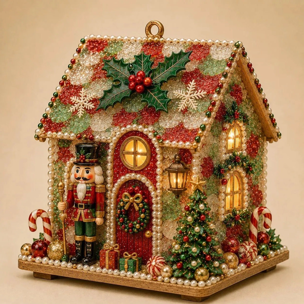 🏡 Beginner-Friendly DIY Glowing Coastal Glass-Style Christmas Cottage Kit Collection