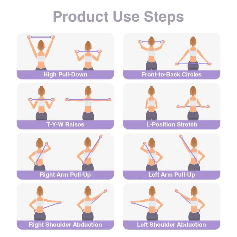 Figure 8 Resistance Bands – Silicone Exercise Bands for Women