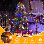 🔥Waterproof Christmas Tree Waterfall Lights with Ring