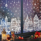 ⏳LAST DAY SALE ONLY￡6.99!🎁🎄 Christmas Village Window Sticker Set