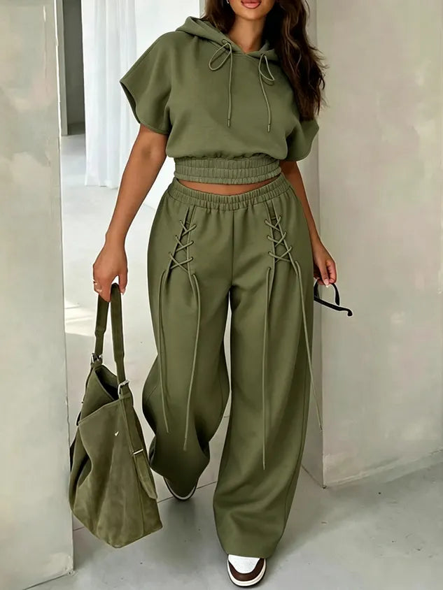 Casual Plain Hooded Hoodie