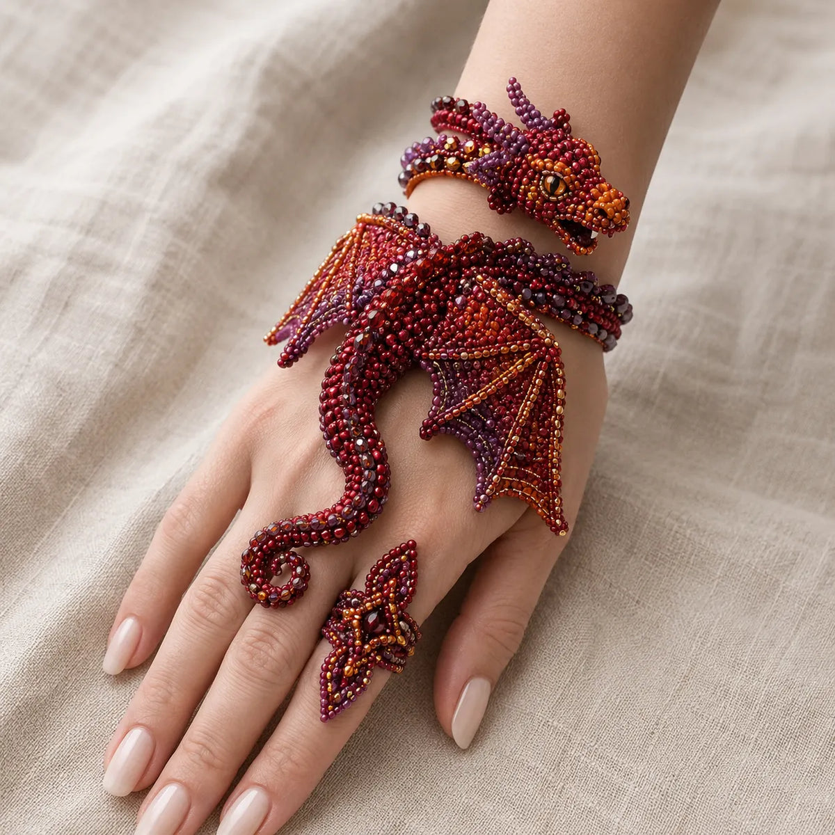 DIY Beaded Hand Bracelet Kit – Create Your Own Wearable Art