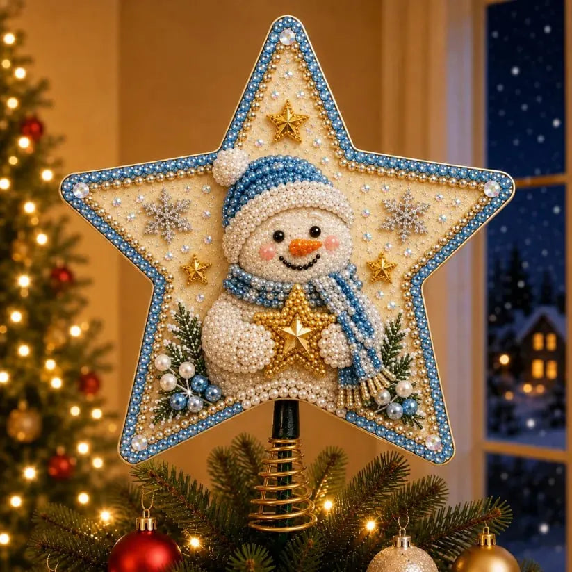 🎄🎅Pearl Diamond Art Christmas Tree Topper Kit