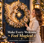 ✨🕊️ Christmas Angel LED Wreath Door Decor