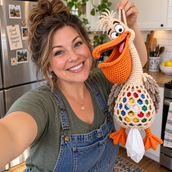 🧶Crochet Animal Bag Holder DIY Kit – Cute & Functional Hanging Storage Craft Kit