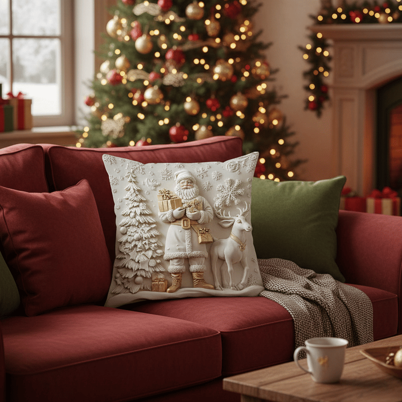 ✨Christmas Throw Pillow Cover for Couch–Cozy Holiday Decor🎅