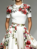 Urban Floral Crew Neck T-shirt