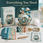 🌊 Beginner-Friendly DIY Ocean Treasures Patchwork Ornament Kit Collection