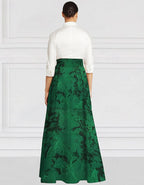A-line Elegant Vintage Shirt Collar Floor Length Maxi Dress