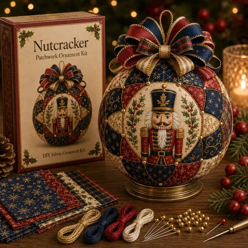 🎄Beginner-Friendly DIY Christmas Patchwork Ornament Kit Collection