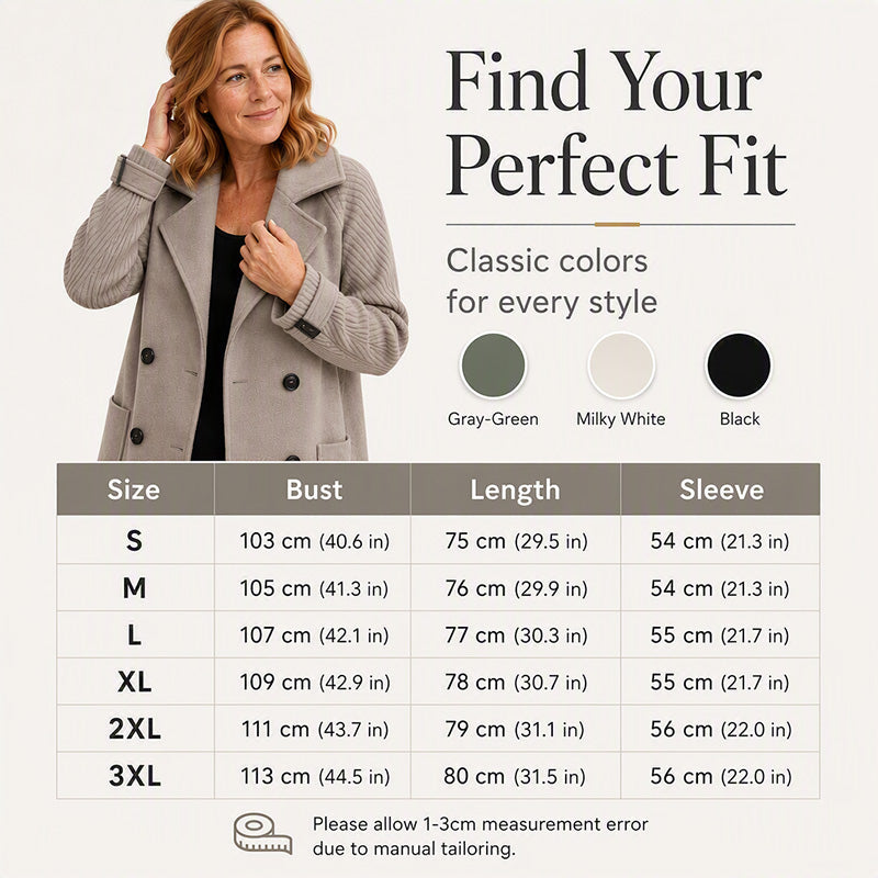 ⏳LAST DAY SALE 50% OFF!!🔥Women's Casual Double Breasted Lapel Coat🧥FREE SHIPPING🚚🇬🇧