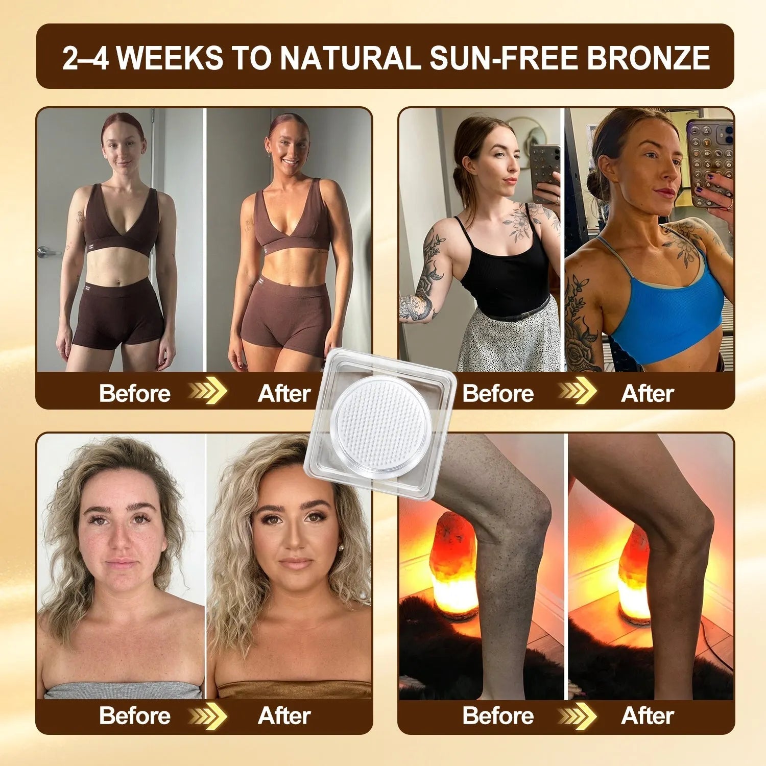 Official Store | Hiskin® Sunless Instant Bronze Tanning Microneedle Patch US (Just once a day) Visible Bronze Glow in 7 Days No UV, No Orange, No Streaks, No DHA, No Mess.