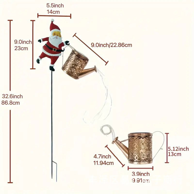 Solar-Powered Santa Claus Garden Stake Light