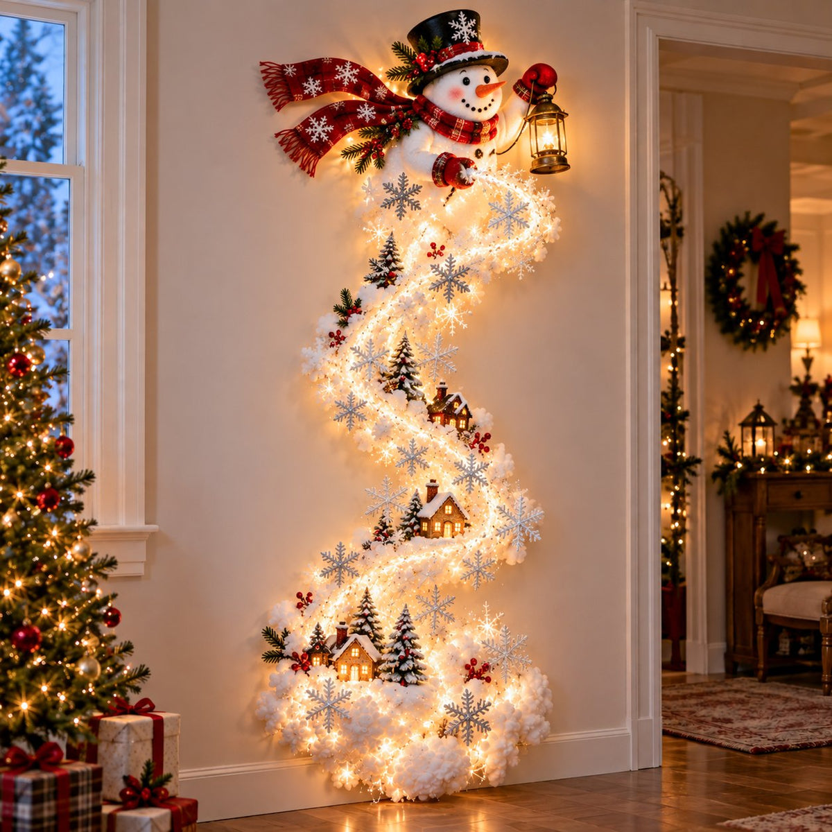 ✨Christmas Magic Trail Wall Light - Illuminated Vertical Holiday Wall Decor✨