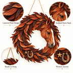 🐴 Rustic Horse Wreath