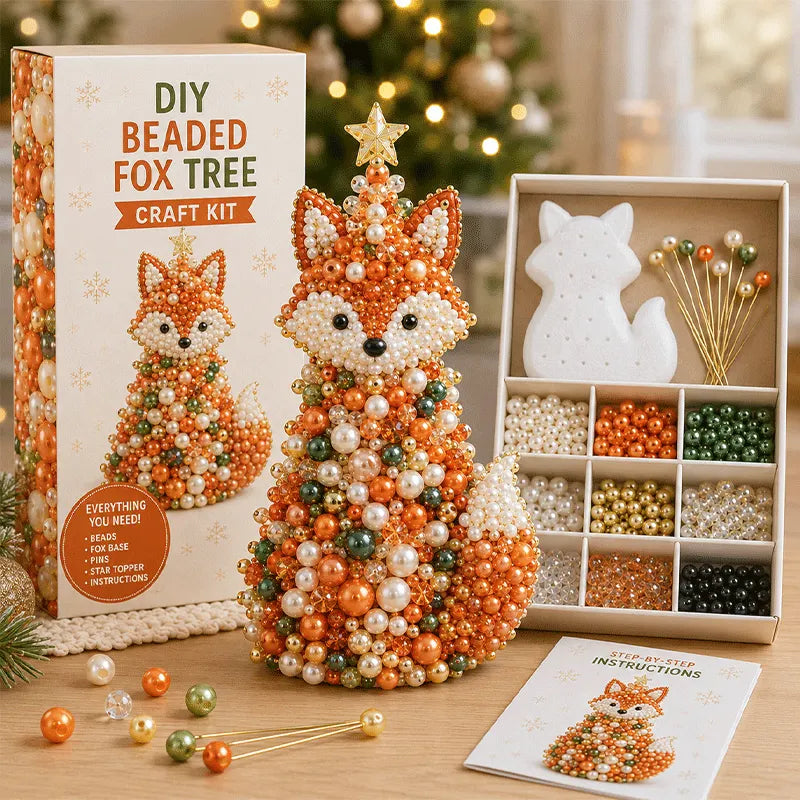 🐾 Animal-Themed Beaded Christmas Tree DIY Kit