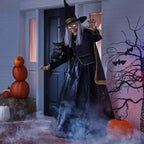 6' Pre-Lit Animated Vintage Witch