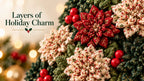 🎄 DIY Christmas Door Hanging Kit – Layered Fabric Holiday Décor