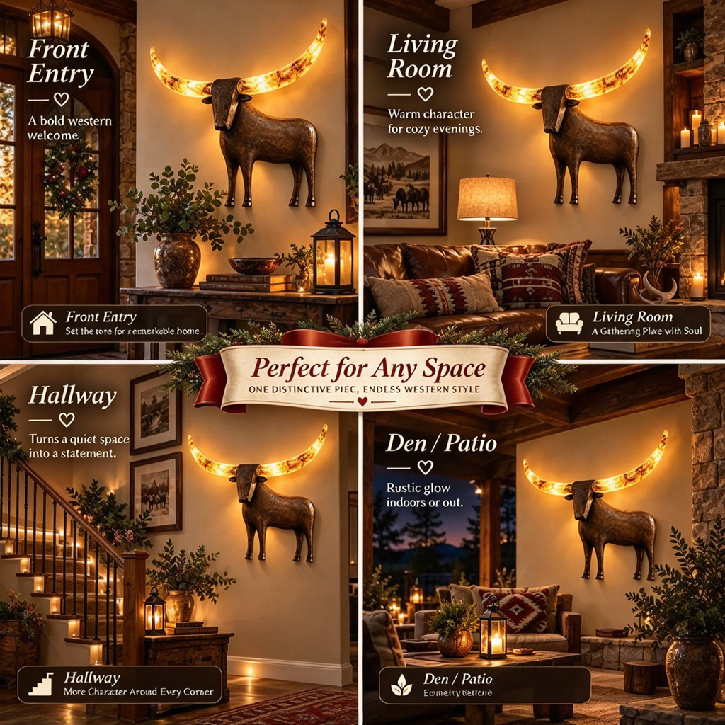 Longhorn Glow Wall Sconce