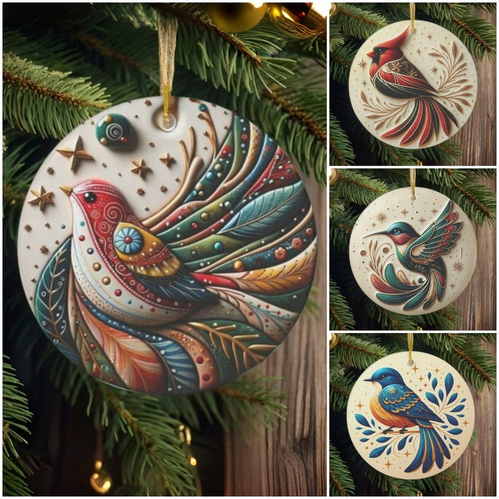 🔥Bird Of Many Colors Christmas Ornaments