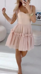 Sweetheart NeckCute A-Line Homecoming Ruffle Party Dress
