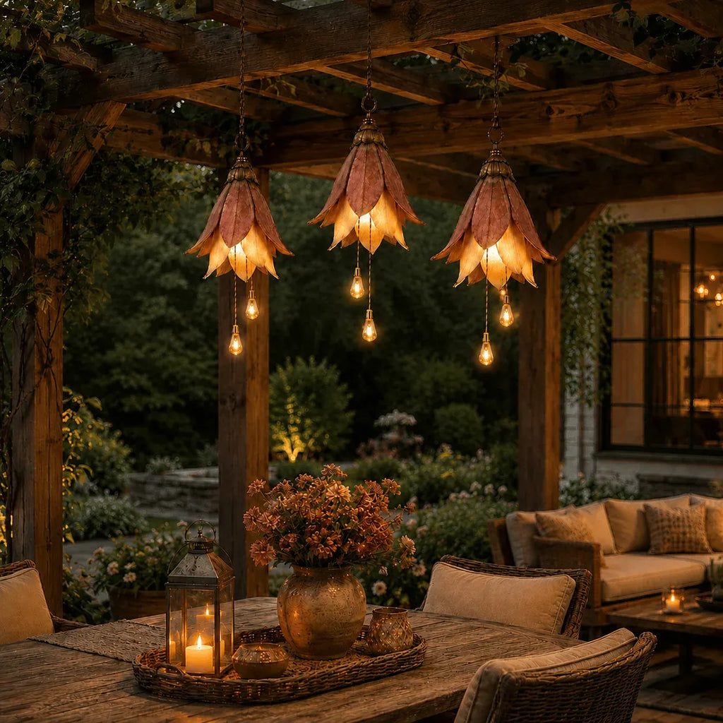 Vintage Hanging Flower Lights