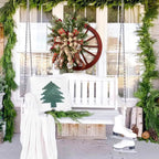 Winter Wreath-Farmhouse Wagon Wheel