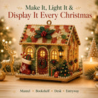 🏡 Beginner-Friendly DIY Glowing Coastal Glass-Style Christmas Cottage Kit Collection