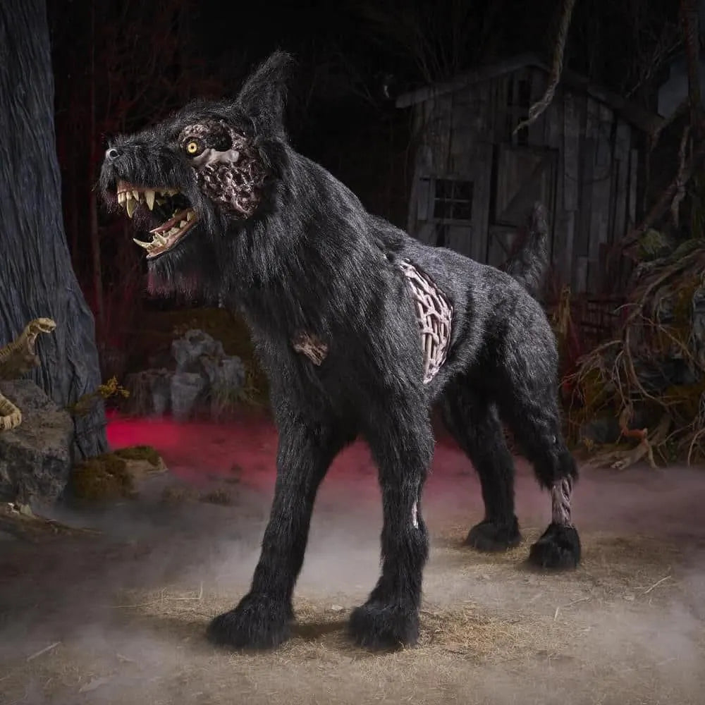 9 ft. Gruesome Grounds Giant-Sized Color Changing LED Horrifying Hickory H7