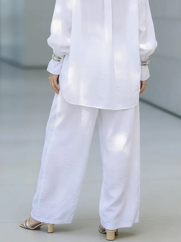 Casual Plain Straight Pants