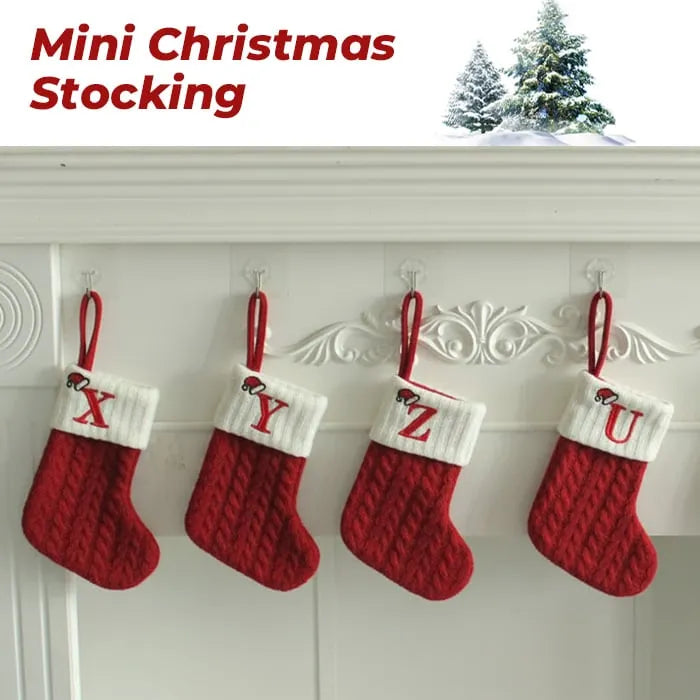 🎅Mini Initial Christmas Stocking