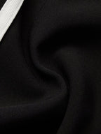 Urban Color-Block Piping Straight-Leg Pants