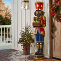 6' Pre-Lit Grand Nutcracker with Music Box