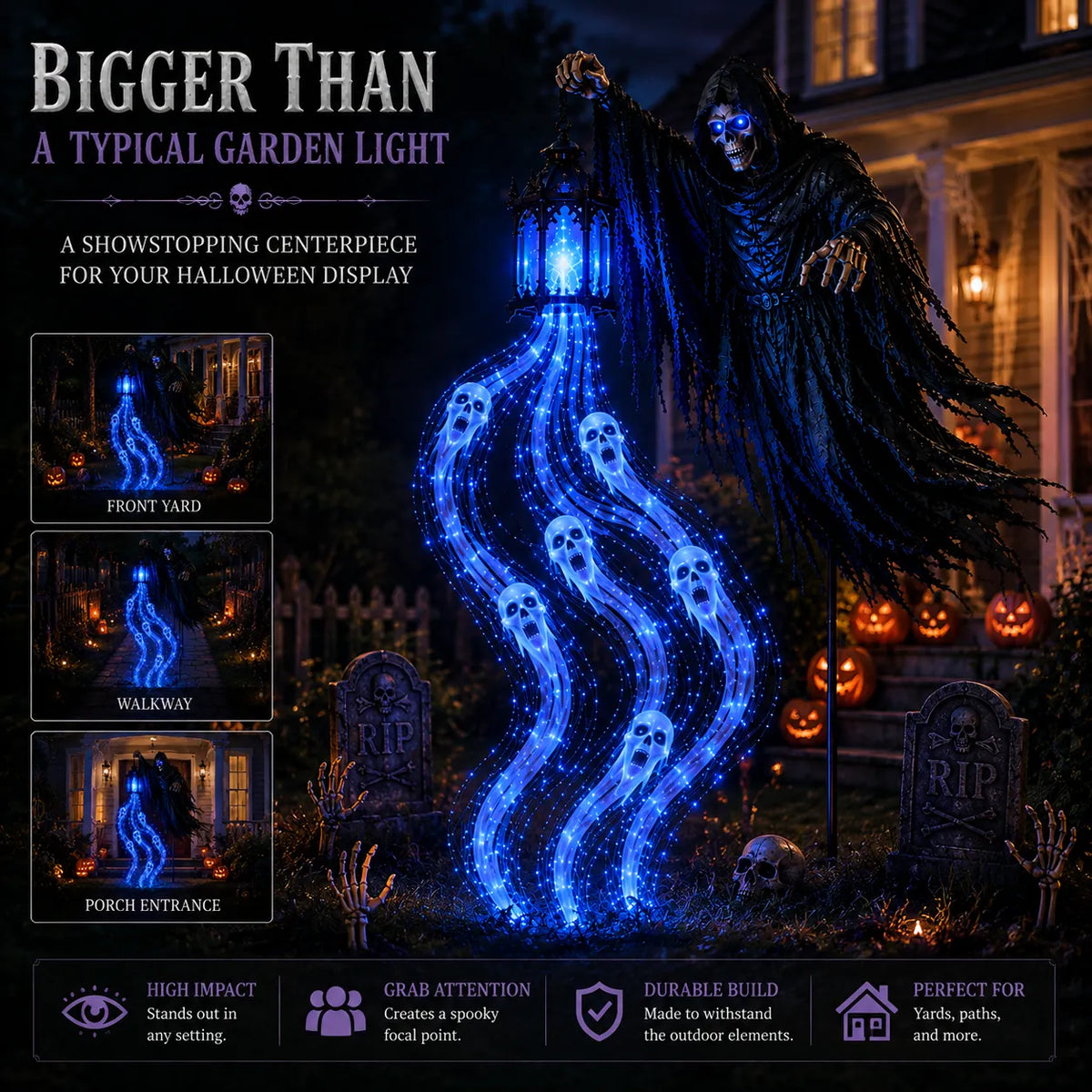 💀Halloween Soul Harvester Animated Garden Light