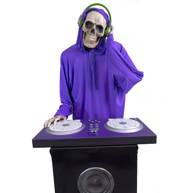 5-7-ft Bluetooth DJ Webbs Skeleton Motion Activated Lighted Animatronic