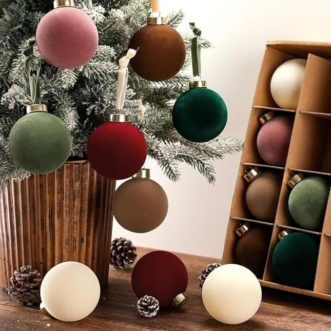 🎅Velvet Christmas Ornament Set