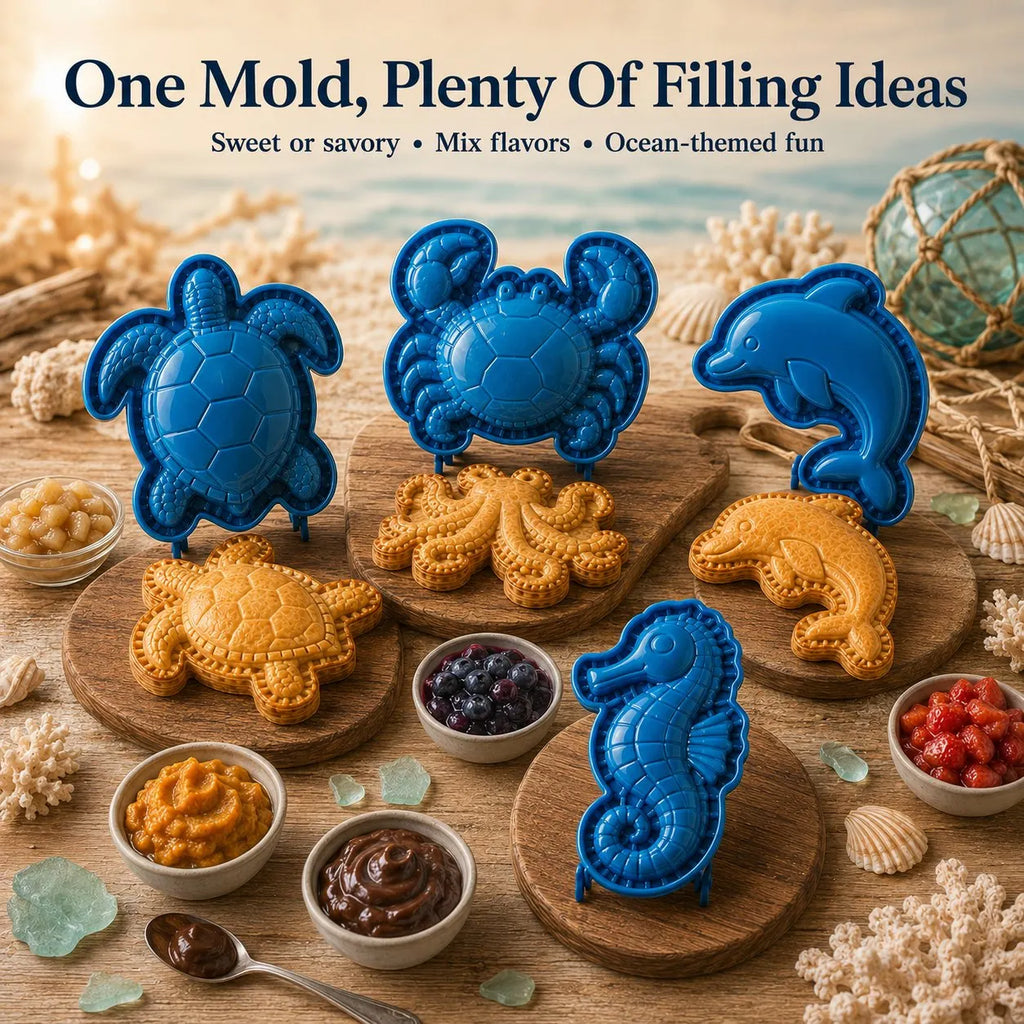 🌊 8-Design Ocean Filled Pie Press Collection